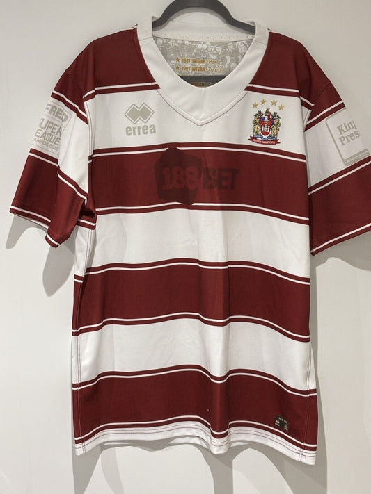 4800/976 Errea Home Rugby Shirt Wigan Warriors Limited Edition 451/1000