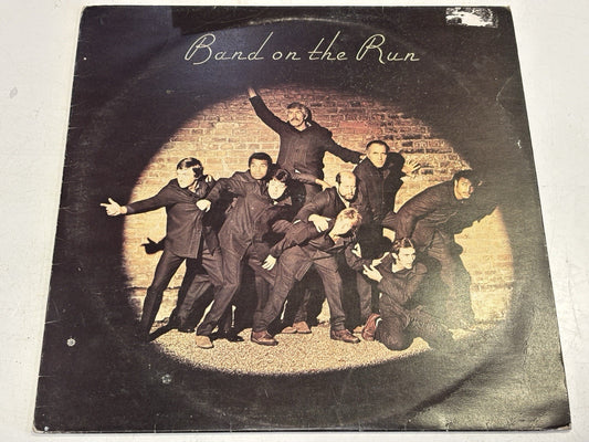 Wings Band On the Run Vinyl LP Apple Records With Poster PAS10007 1973