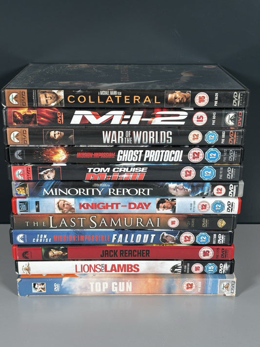 12 x Tom Cruise DVD FILM BUNDLE