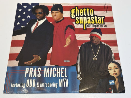 Pras Michel Featuring ODB & Mya  Ghetto Supastar 12" Single 1998 Wyclef Jean