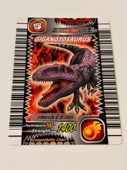 Dinosaur King Nemesis Edition 1 025 Giganotosaurus