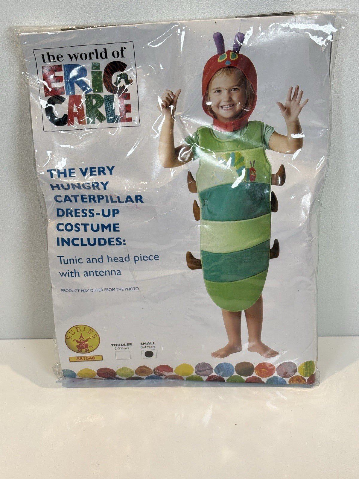 The Hungry Caterpillar Fancy Dress Up Halloween World Book Day Age 3-4 Years