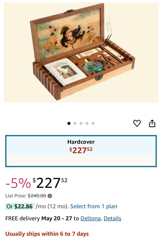 Sundara-Kanda Wooden Box Altar Kit Book Fragrance
