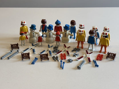 Vintage Playmobil Winter Ski Snow Winter Figures, Snowmen & Accessories
