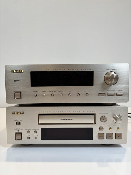 Teac Stacking System T-H500 & R-H500 Cassette Deck & Tuner