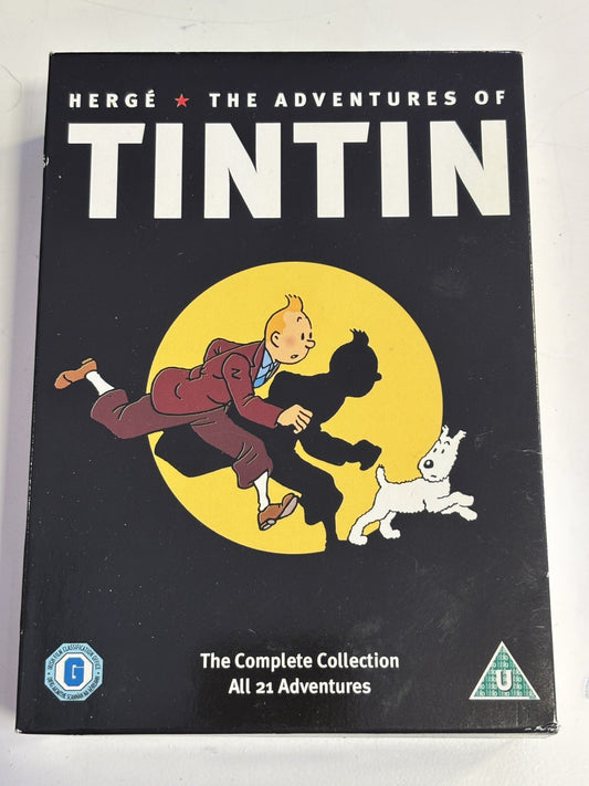 Herge's "The Adventures of Tin Tin" DVD Boxset 5-discs 21 adventures