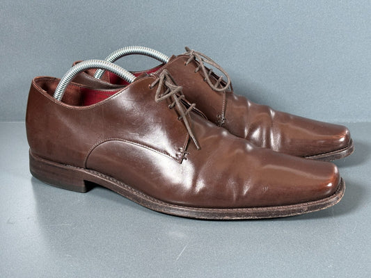 Loake Design Ridley Men’s Shoes size 8 UK Brown Leather Last Blade 507103