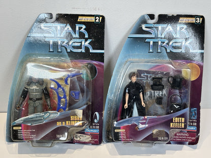 Playmates Star Trek 3.75" Sisko as a Klingon and Edith Keeler Action Figure