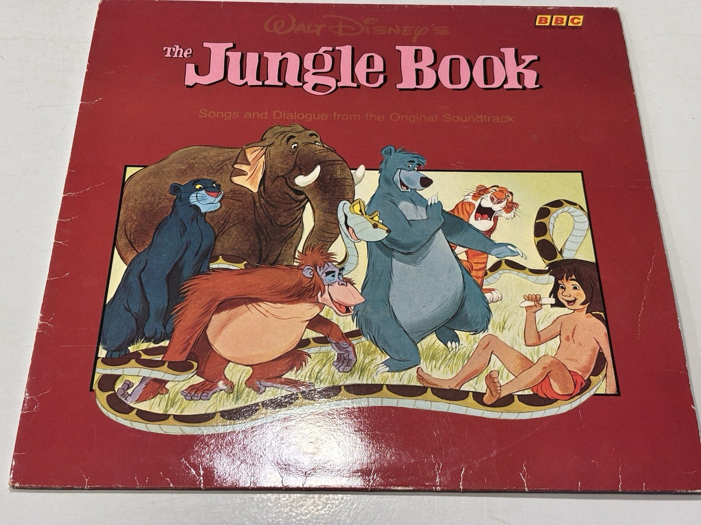 VARIOUS "WALT DISNEY THE JUNGLE BOOK" VINYL LP 1984 VG+