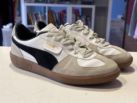 Puma Palermo White Casual Shoes Sneakers Size UK 5.5
