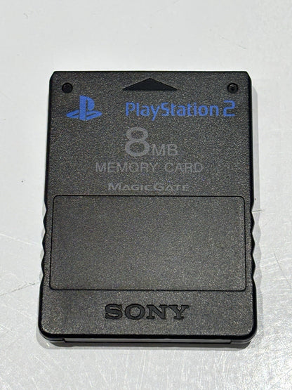 Official Original Genuine Sony PS2 Playstation 2 8MB Black Memory Card
