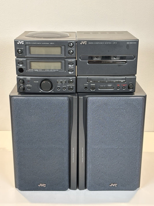 JVC UX-1 Micro Component System CD Tape Tuner Aux Mini Stack System TESTED VGC