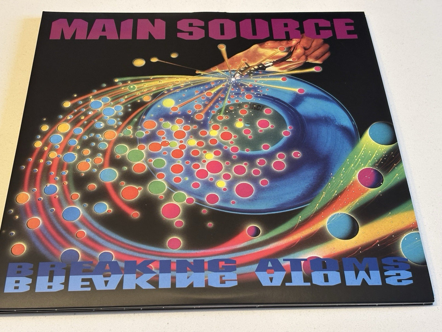 Main Source  LP AND 7" Breaking Atoms VMP Orange Vinyl Me Please Record