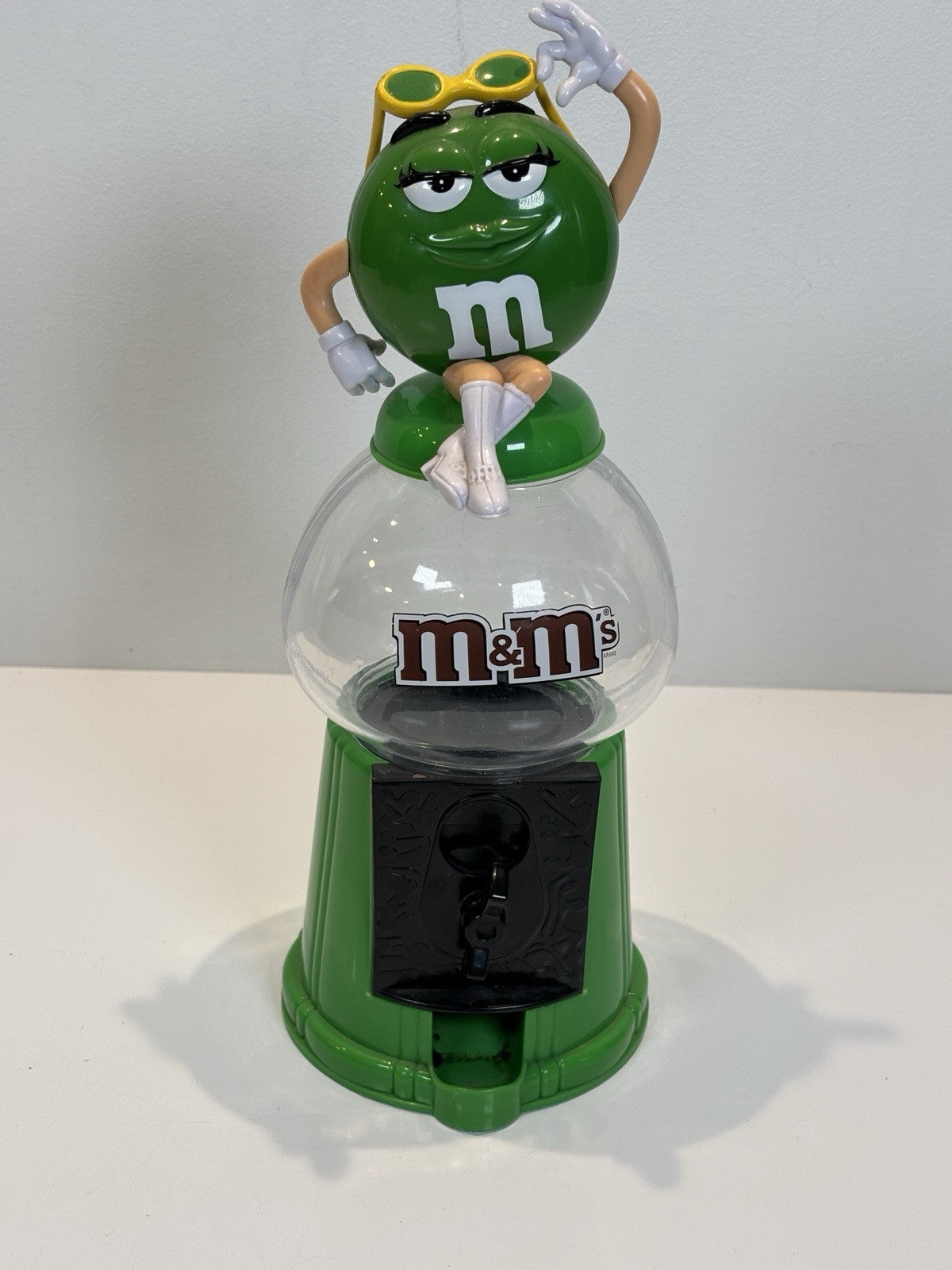 M&Ms 2010 Green Sweet/Candy Dispenser Money Box Sunglasses Working