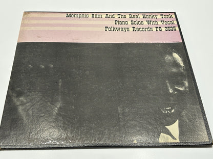 MEMPHIS SLIM: and the real honky tonk piano solos with vocal FOLKWAYS 12" LP