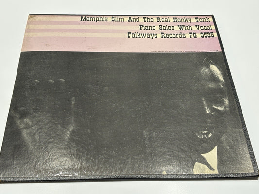 MEMPHIS SLIM: and the real honky tonk piano solos with vocal FOLKWAYS 12" LP