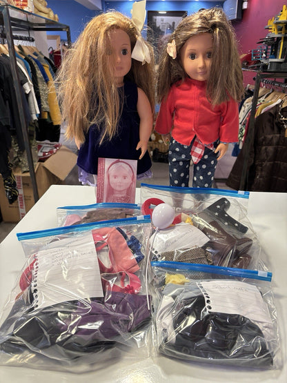 Our Generation Massive Bundle 2x Dolls & Accessories
