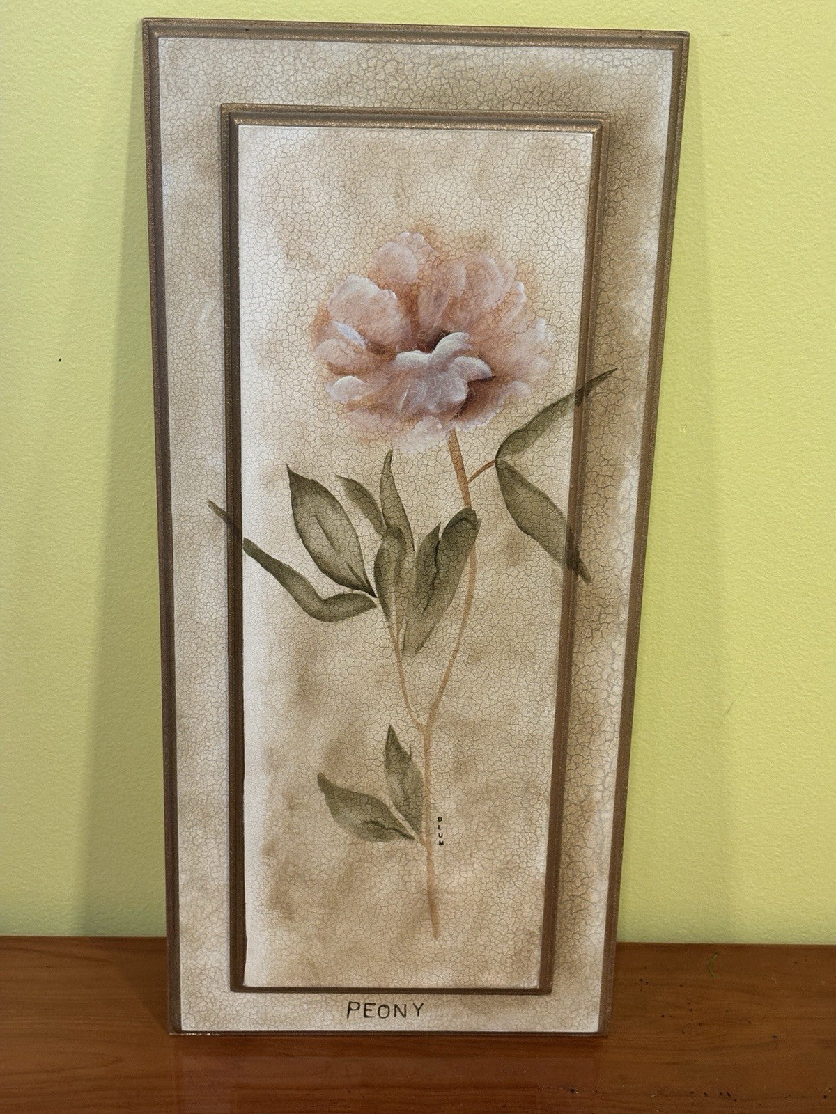 Flower Wall Art With A Gold Frame
