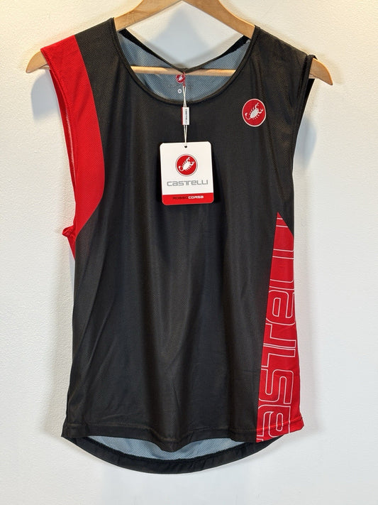Castelli Black Red Vest, size M