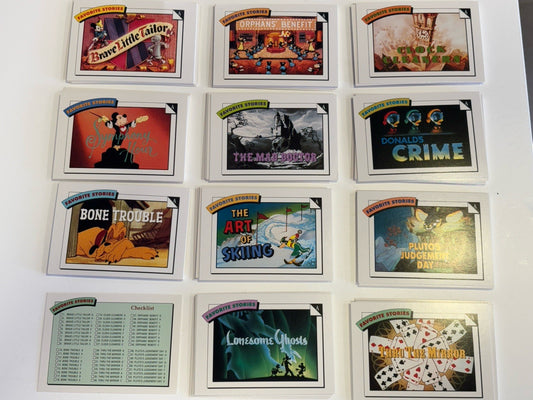 100x Vintage Disney Trading Cards Full Set Favorite Stroies Impel Marketing