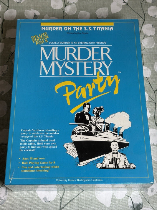 Murder Mystery Party Game - Murder on the S.S. Titania Deluxe Edition For 8
