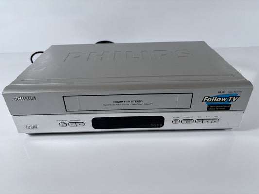 Philips VHS VCR recorder Turbo Drive VR 550 Tested Working No Remote