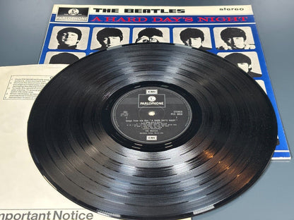 BEATLES A HARD DAYS NIGHT UK PARLOPHONE VINYL LP ALBUM PCS 3058 YEX 126-2
