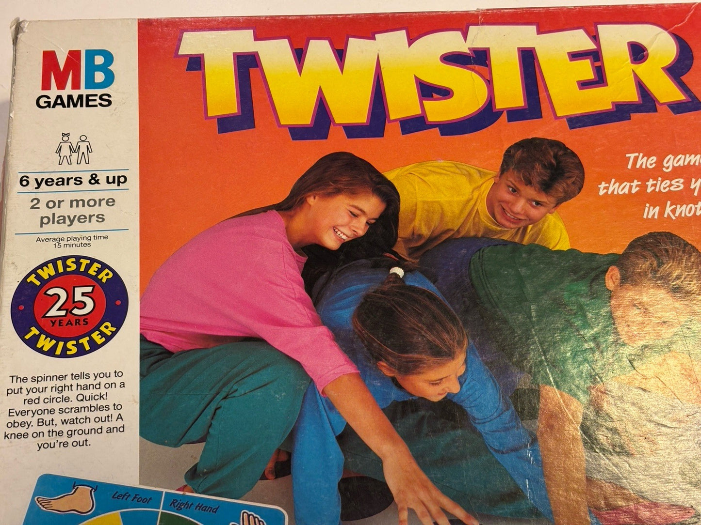 Twister Game 25th Anniversary Edition 1993, MB Games Vintage Retro
