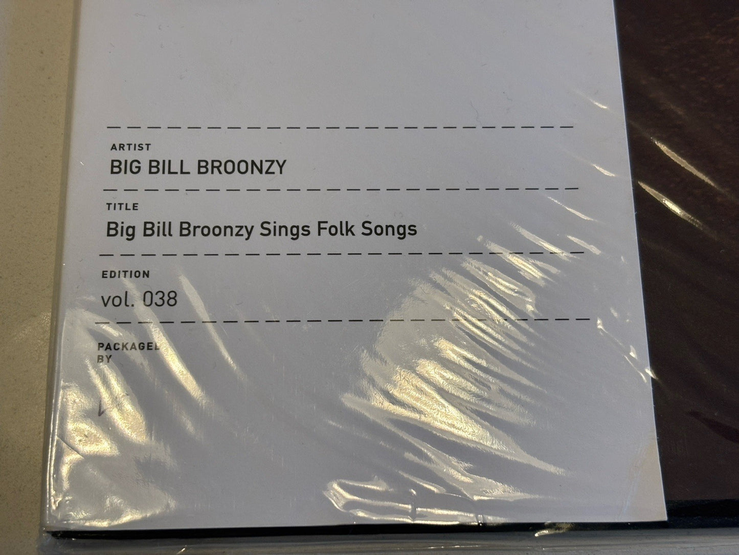 Big Bill Broonzy - Sings Folk Songs (VMP Classics AAA Vinyl Me Please Folkways)