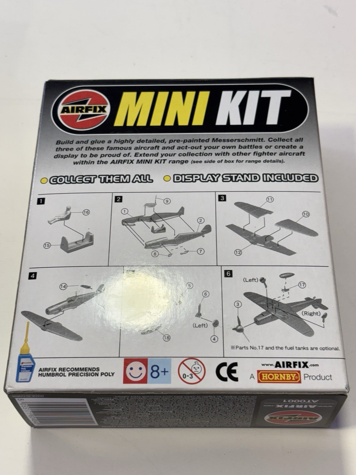 Airfix mini kit Messerschmitt Bf109F - Painted