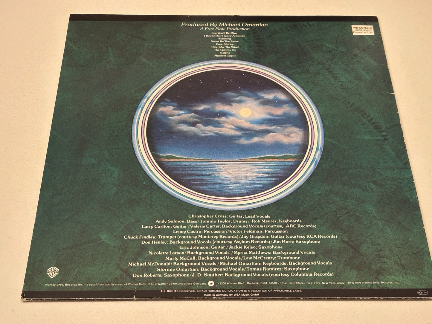 Christopher Cross – Christopher Cross Warner Bros. Records K 56789, Vinyl Album