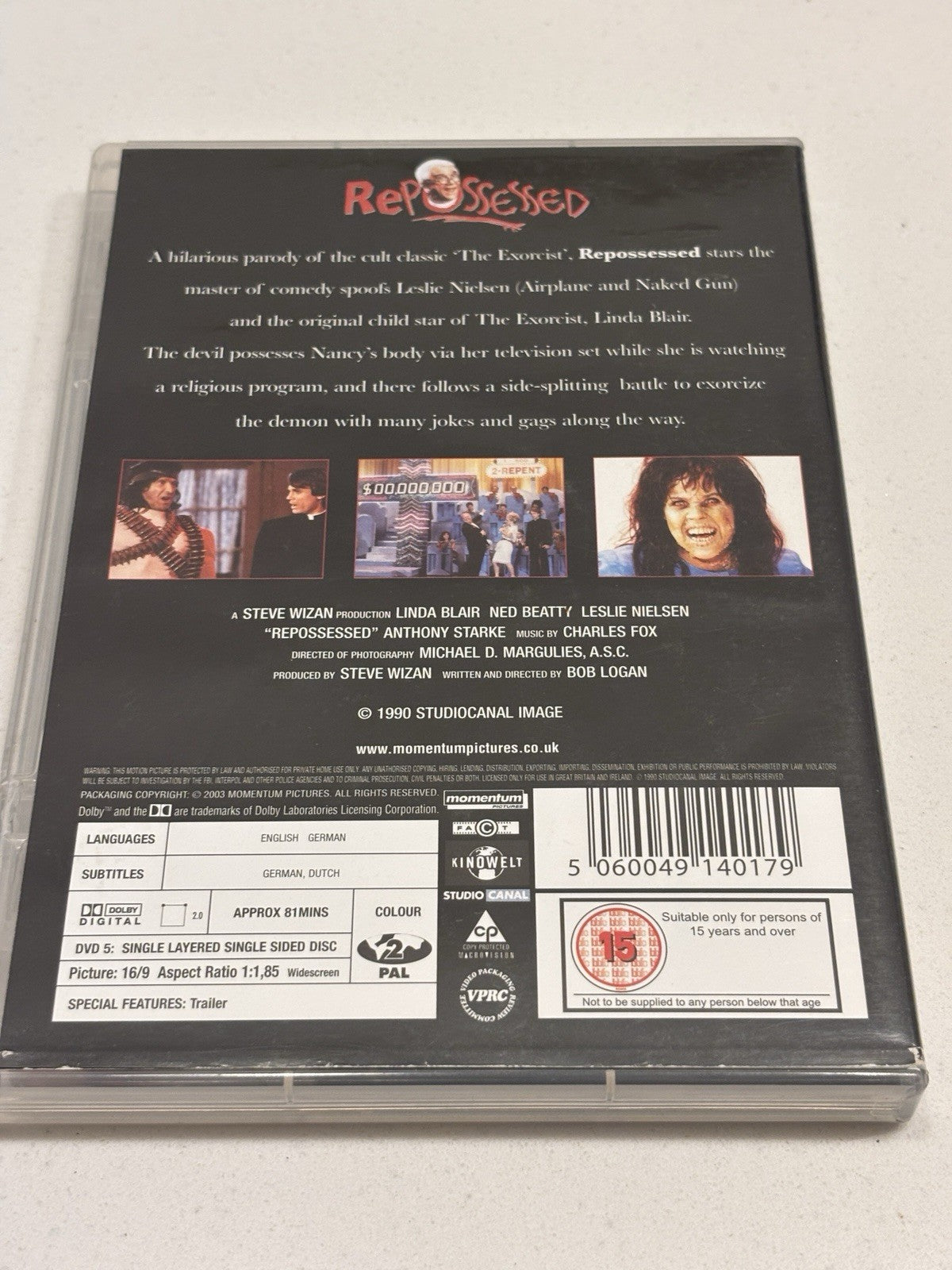 Repossessed (1990) [DVD] NEW AND SEALED UK REGION 2 Leslie Nielsen Linda Blair