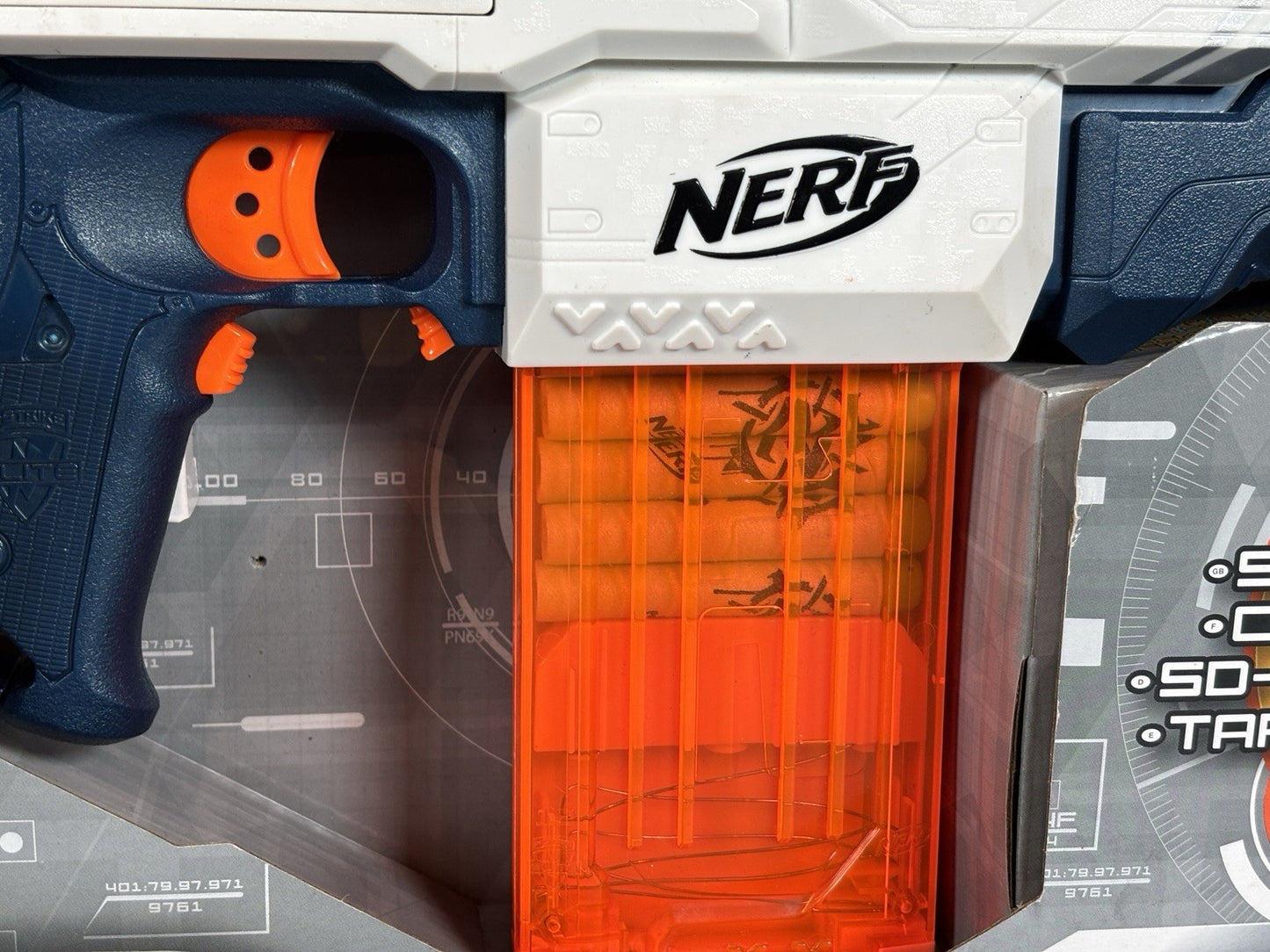 Nerf Elite Cam ECS-12 Automatic Blaster, Mag & Darts Original Box - (No SD Card)