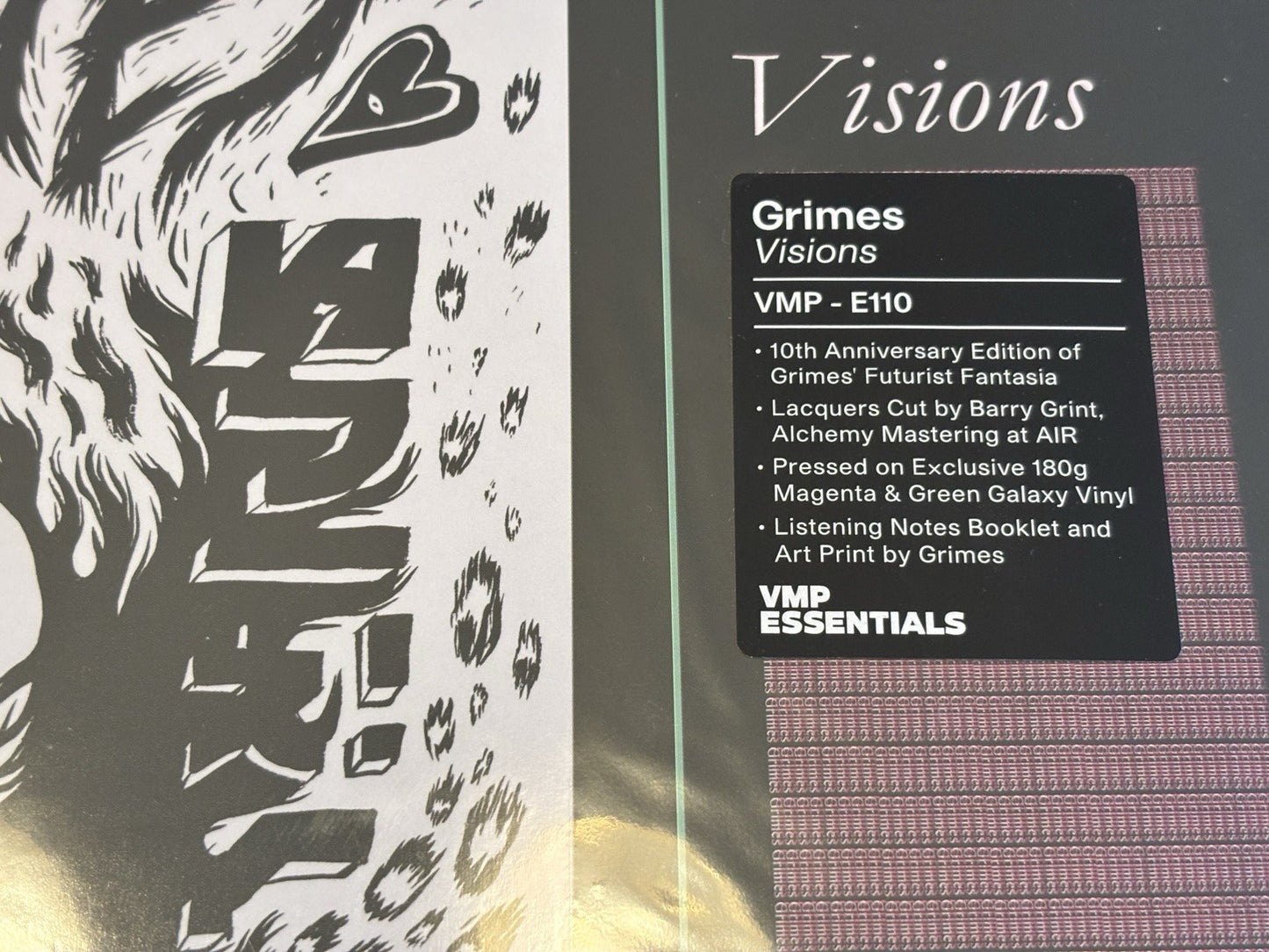 Grimes - Visions Magenta Green Galaxy Vinyl LP NEW