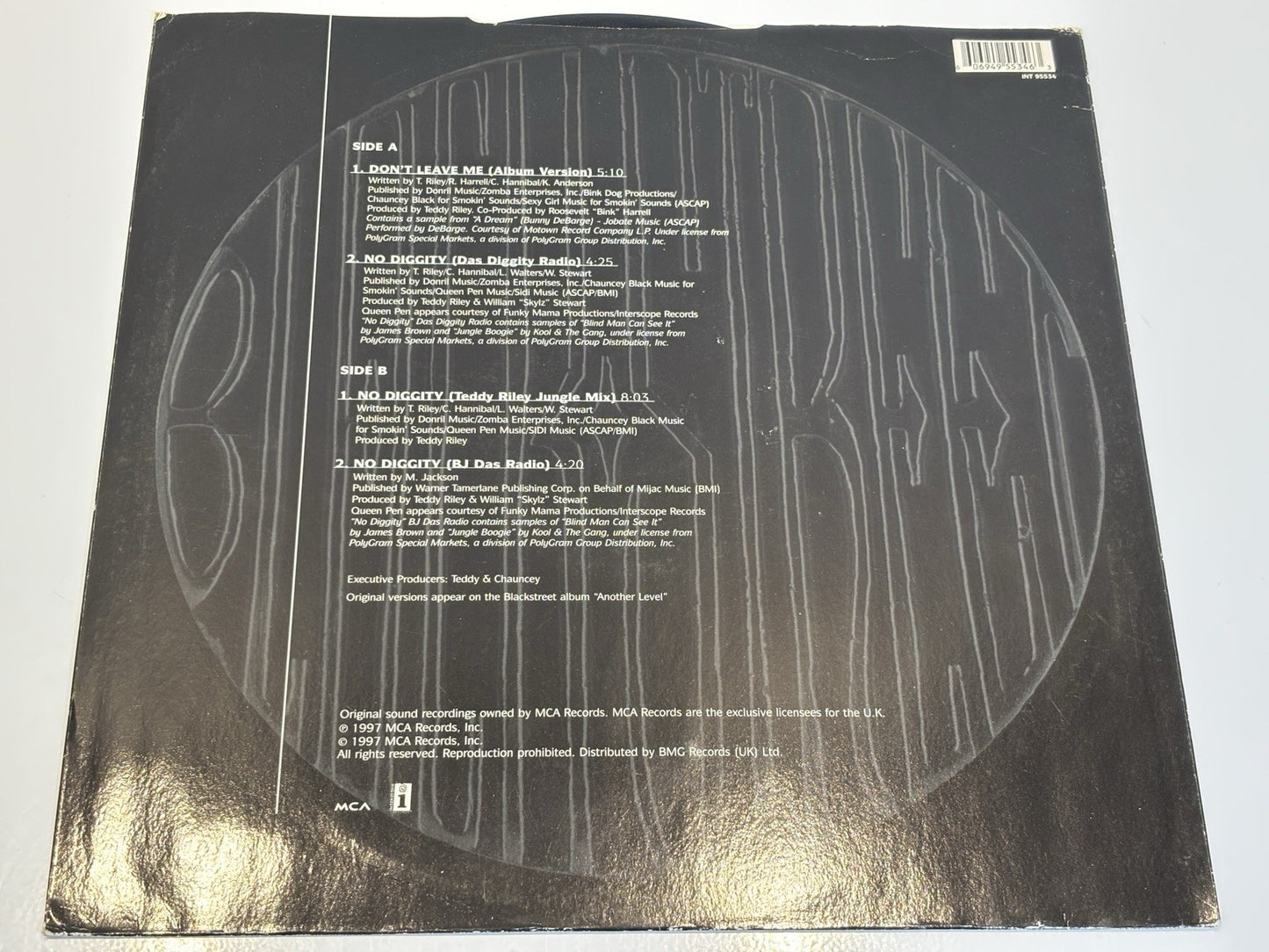 Blackstreet - Don't Leave Me -  12" Vinyl - MCA Label