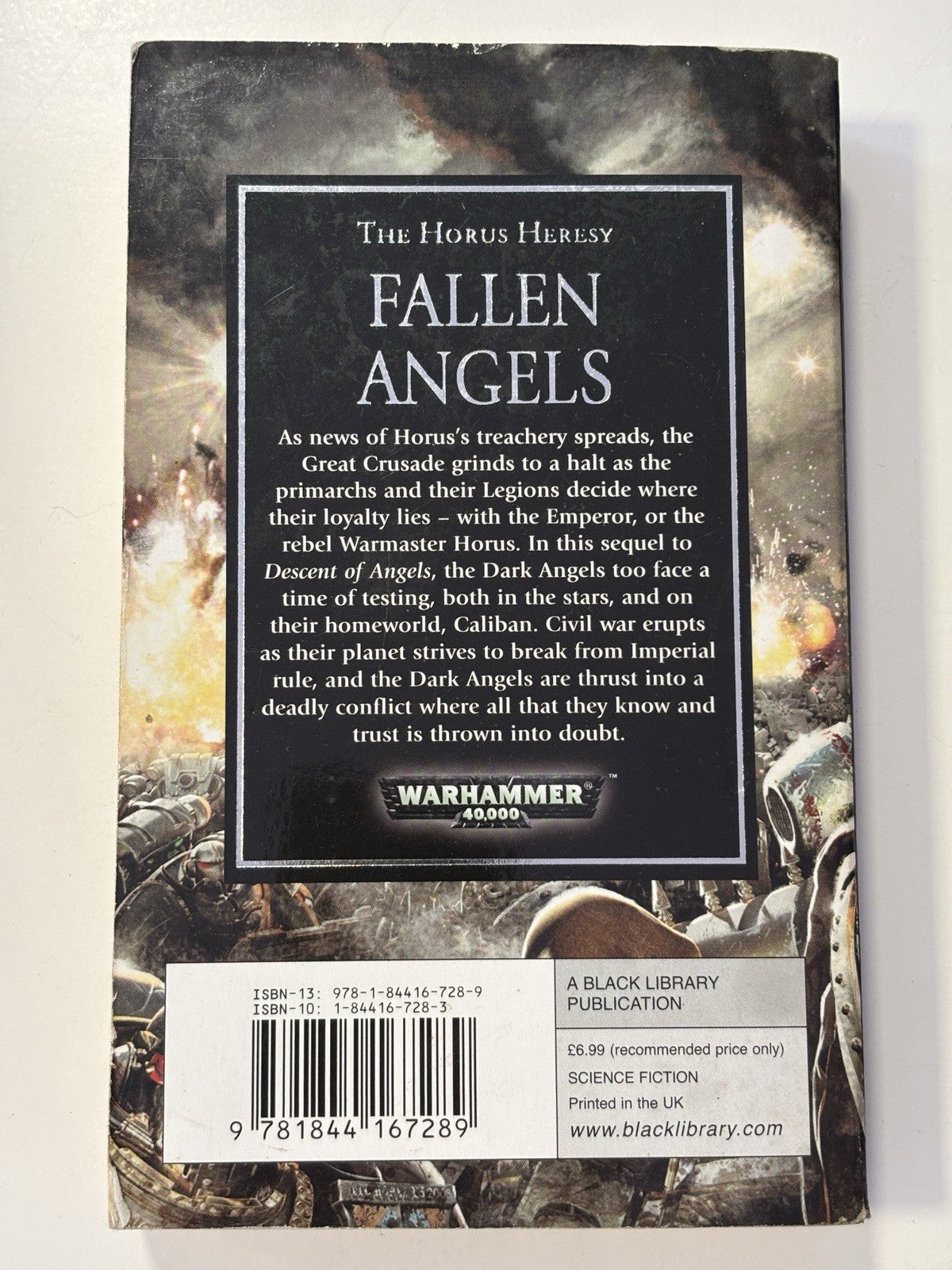 Fallen Angels By Mike Lee - The Horus Heresy - Paperback Book