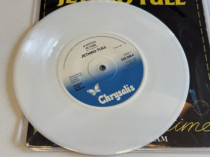 JETHRO TULL – A STITCH IN TIME (1978 UK PRESSED 7"  WHITE VINYL SINGLE)