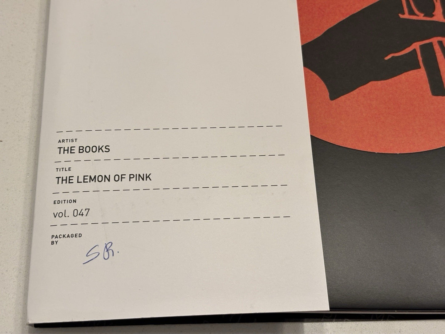 The Books The Lemon Of Pink LP Vinyl Me, Please Yellow w/ Pink Splatter 2016