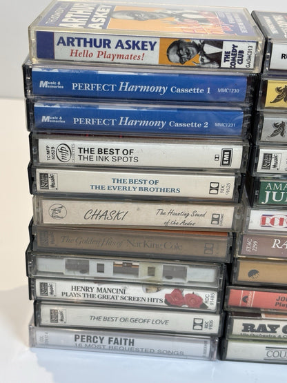 Vintage Music Cassette Tapes Job Lot Bundle x 34