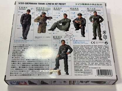 Tamiya 1:35 Military Miniatures German Tank Crew At Rest.