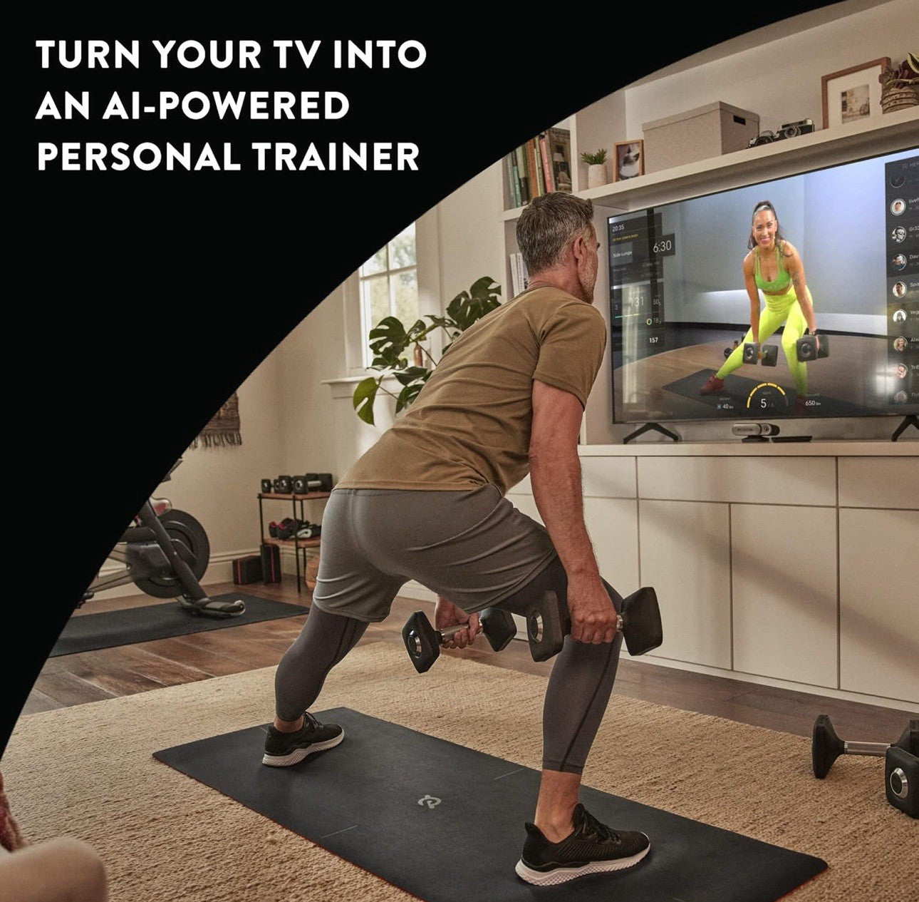 Peloton Guide Strength Training Device, Built-In Camera Technology, Rep Tracking