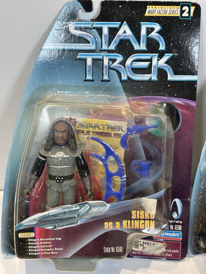 Playmates Star Trek 3.75" Sisko as a Klingon and Edith Keeler Action Figure