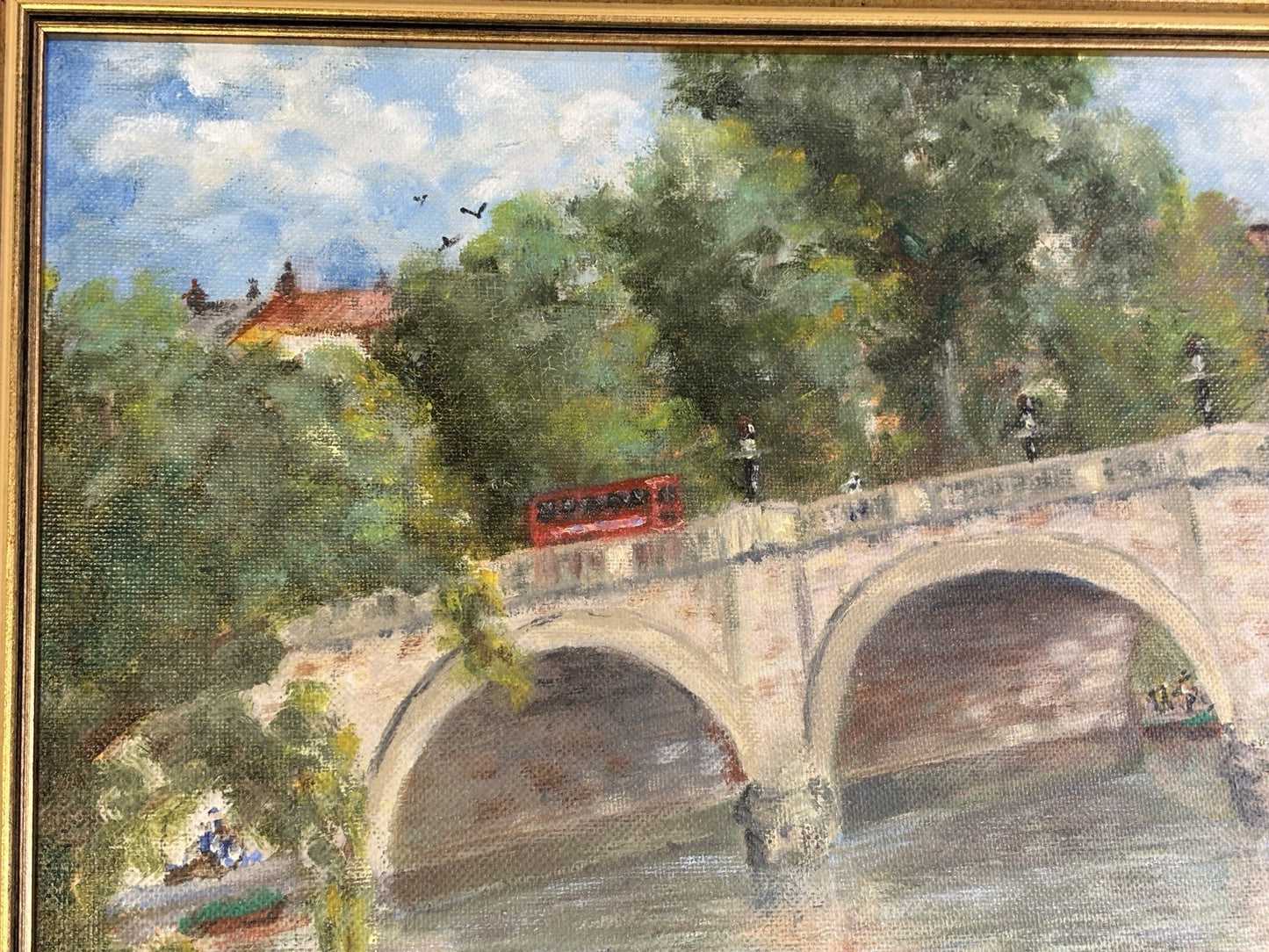 Richmond Bridge Oil Painting- Signed Mew 99