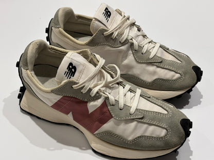 New Balance 327 Trainers -  White Burgundy - Size UK 6