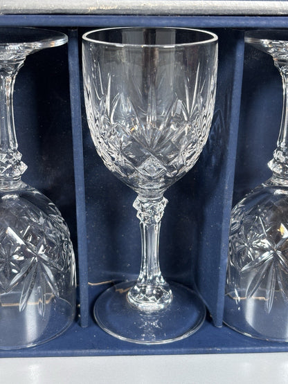 6x Cristal Taille Stem Glasses 6 cl Crystal
