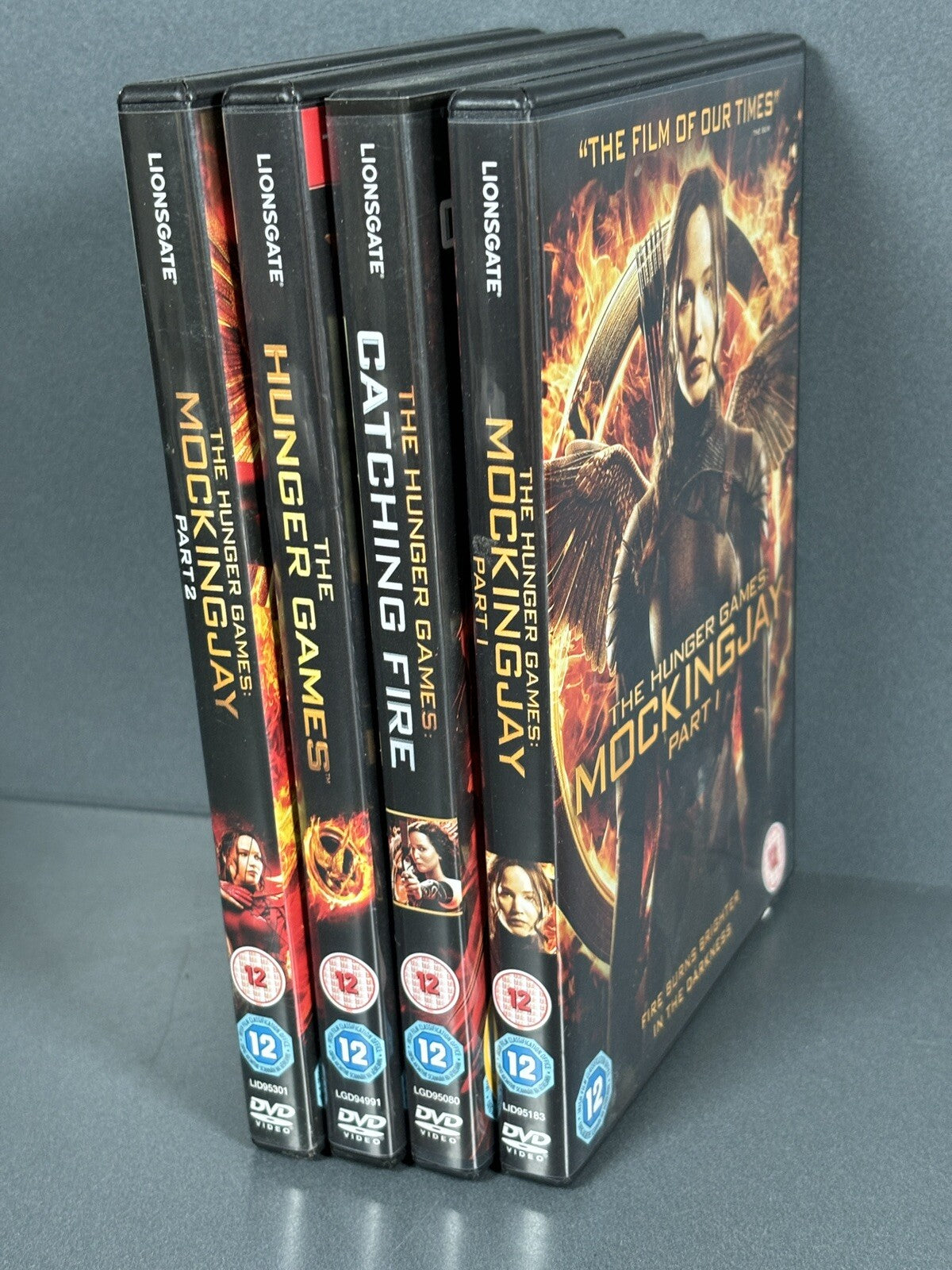 The Hunger Games 1-4 Complete DVD Set Catching Fire Mockingjay 1 & 2