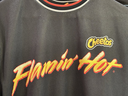 Cheetos Flamin Hot Black Red Short Sleeve Graphic T-Shirt Size M