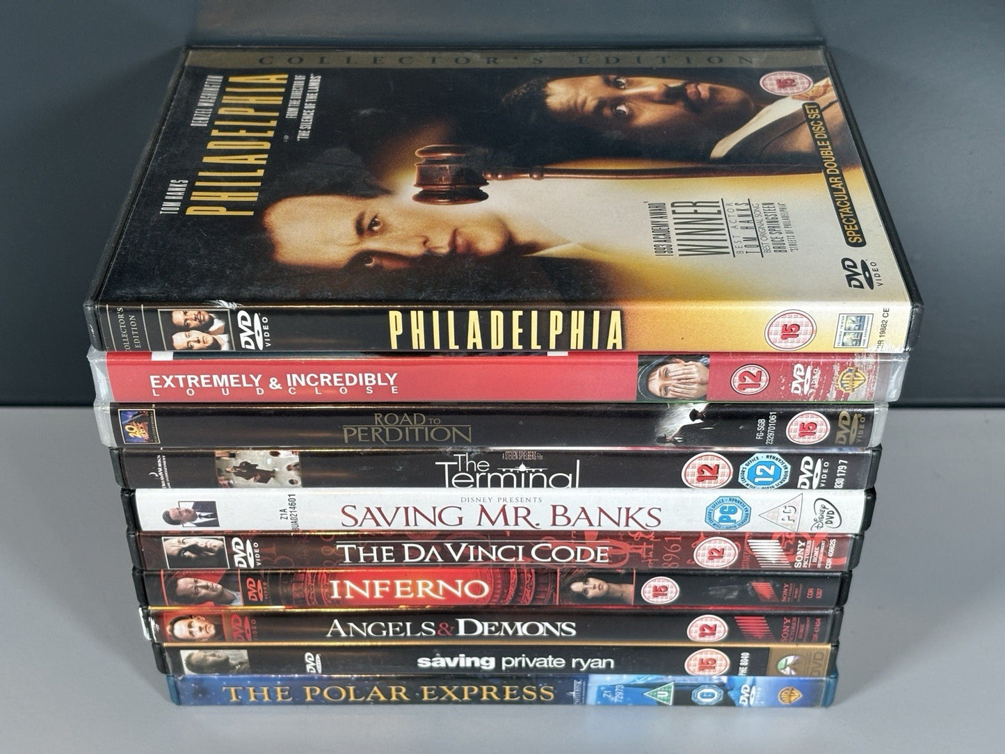 10x Tom Hanks Dvd Film Bundle