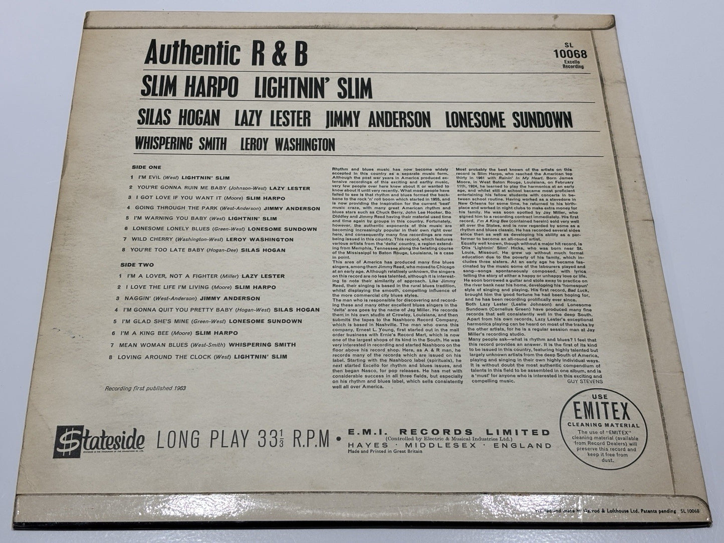 Various - Authentic R & B (LP, Comp, Mono)
