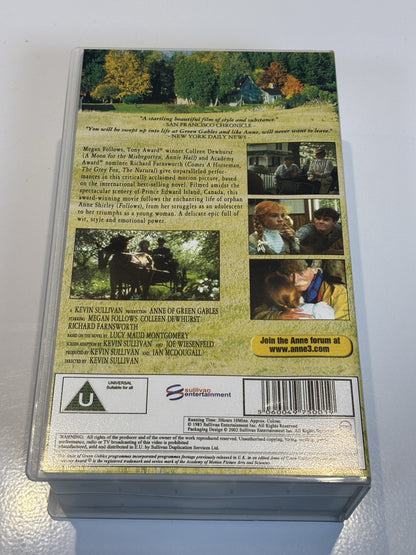 Anne of Green Gables (VHS, 2002, 2-Tape Set) Megan Follows, Colleen Dewhurst NEW